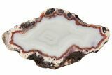 Polished Banded Agate Nodule Pair - Kerrouchen, Morocco #186947-2